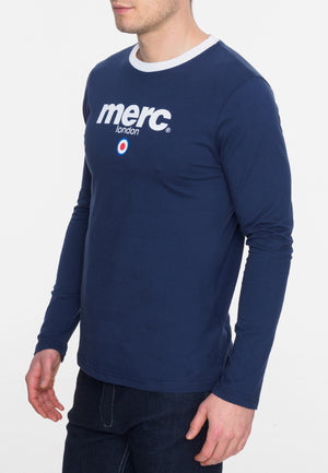 colour_Navy|Fight T-Shirt - Merc London