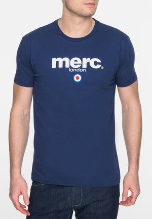 colour_Navy|Brighton T-shirt - Merc London