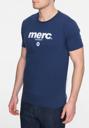 colour_Navy|Brighton T-shirt - Merc London