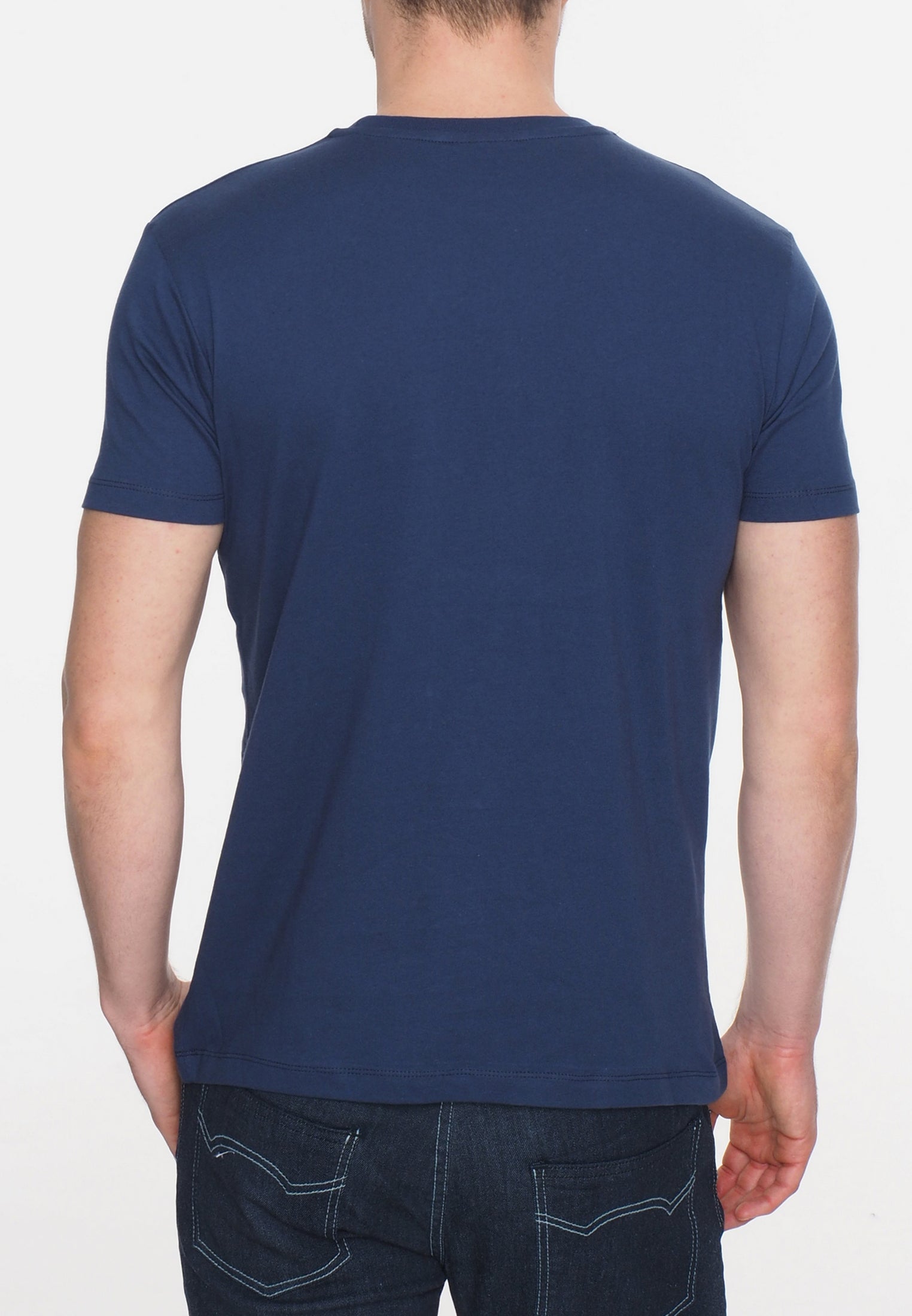 colour_Navy|Brighton T-shirt - Merc London