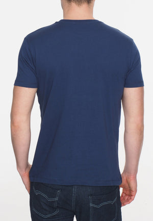 colour_Navy|Brighton T-shirt - Merc London