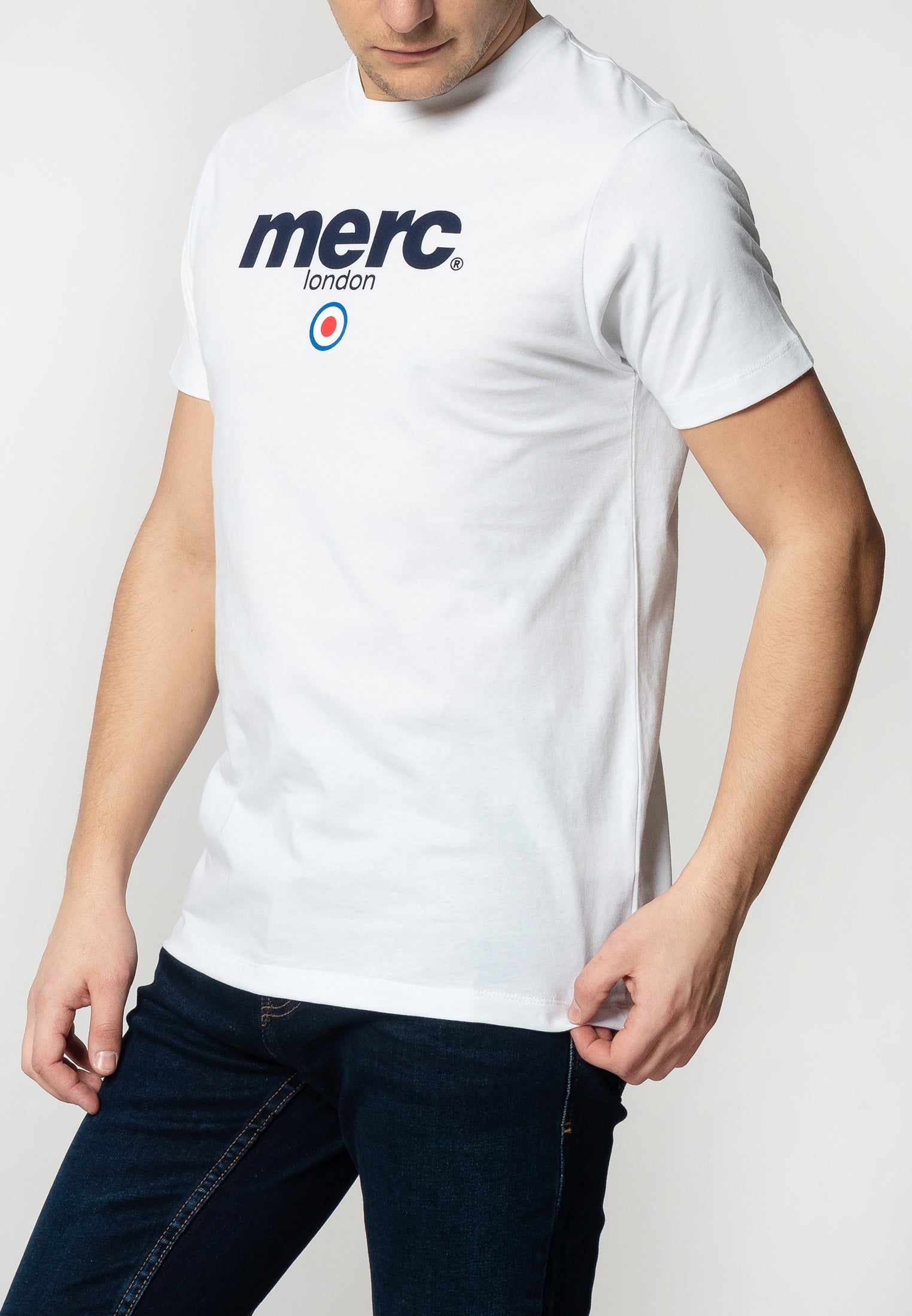 colour_White|Brighton T-shirt - Merc London
