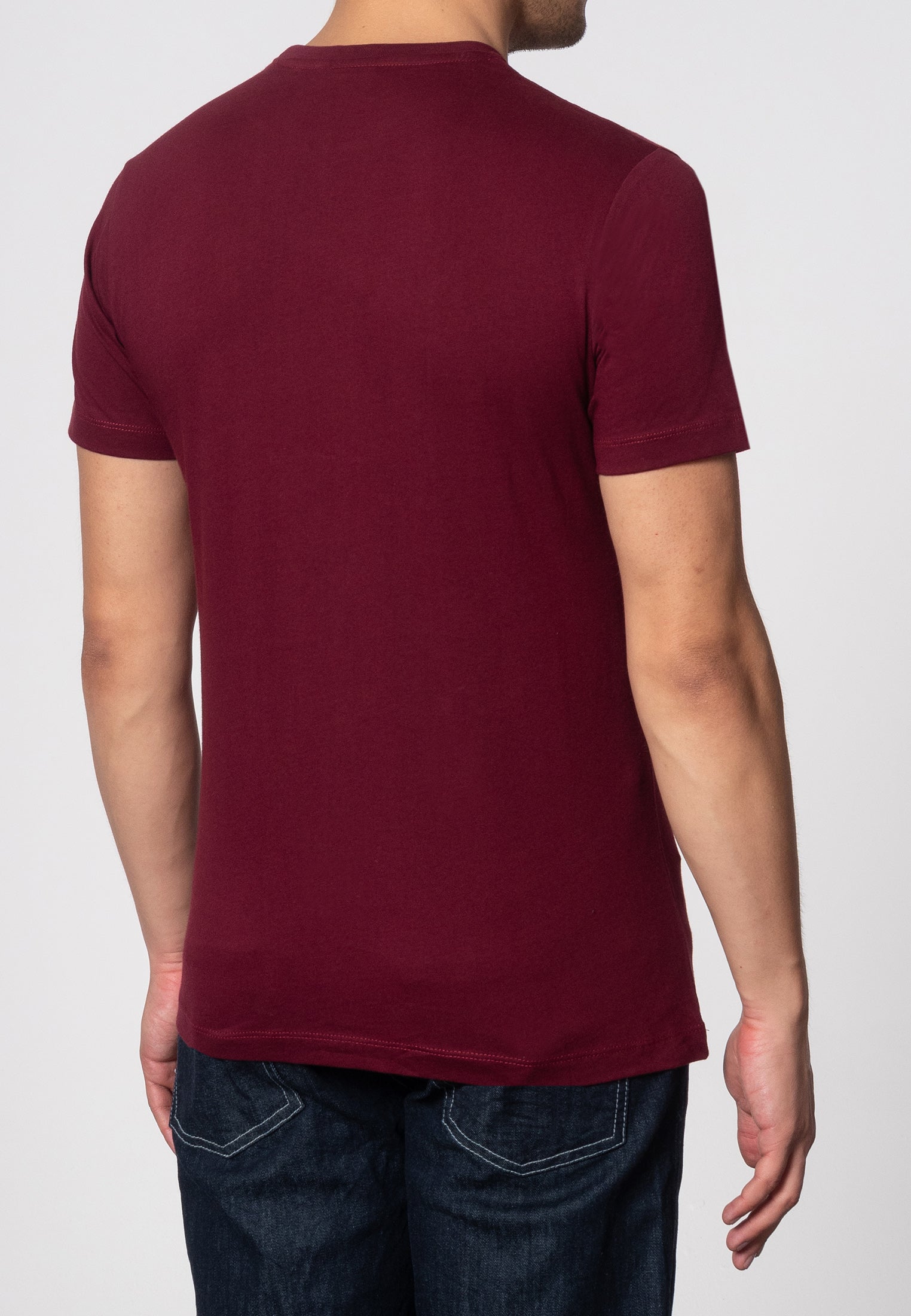 colour_Burgandy|Keyport T-Shirt - Merc London