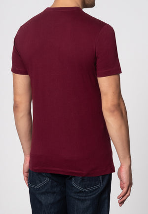 colour_Burgandy|Keyport T-Shirt - Merc London