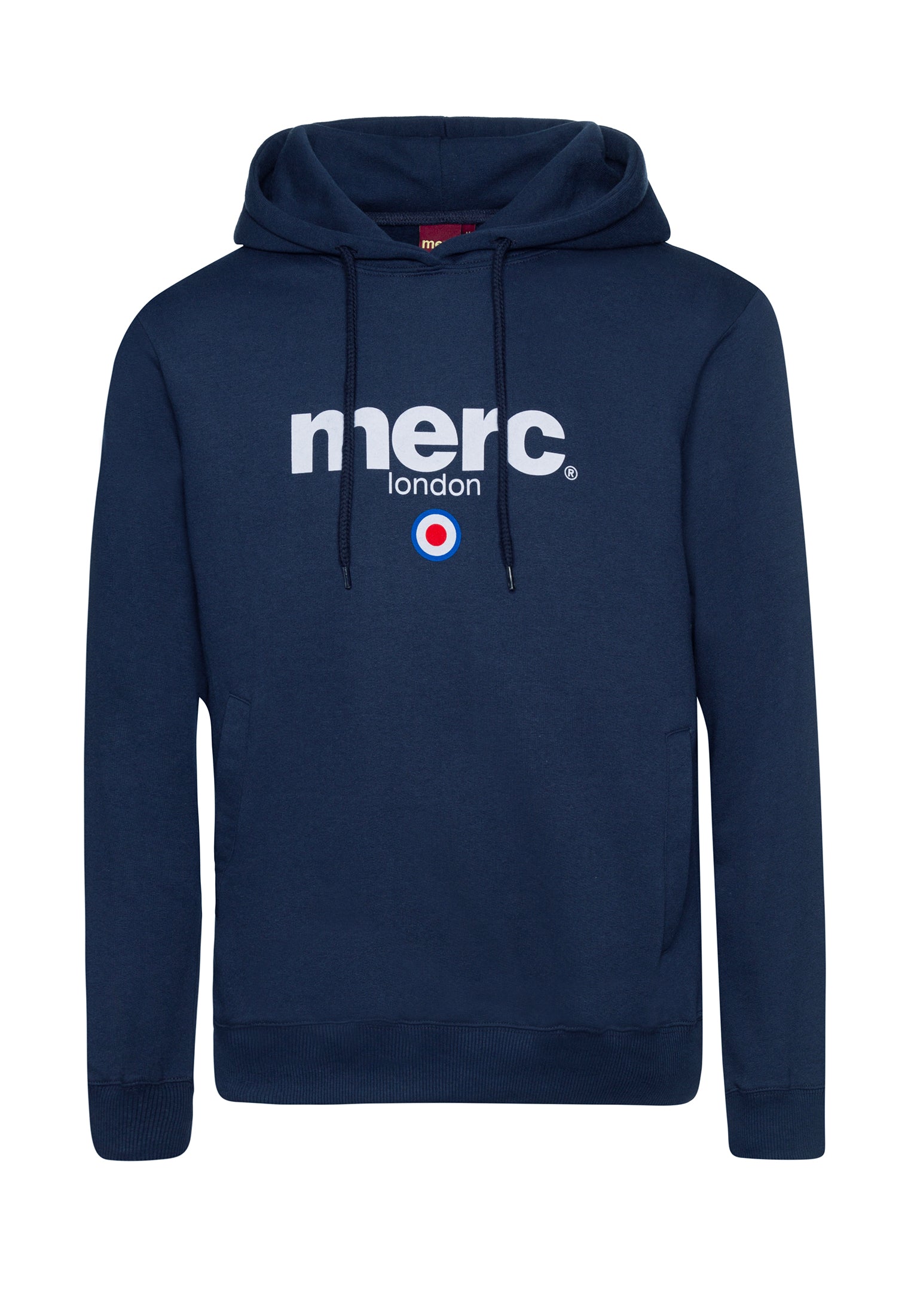 colour_Navy|Pill Hoodie Sweatshirt - Merc London