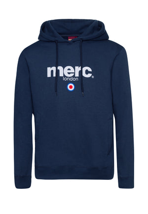 colour_Navy|Pill Hoodie Sweatshirt - Merc London