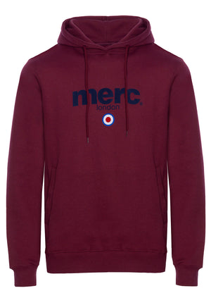 colour_Burgundy|Pill Hoodie Sweatshirt - Merc London