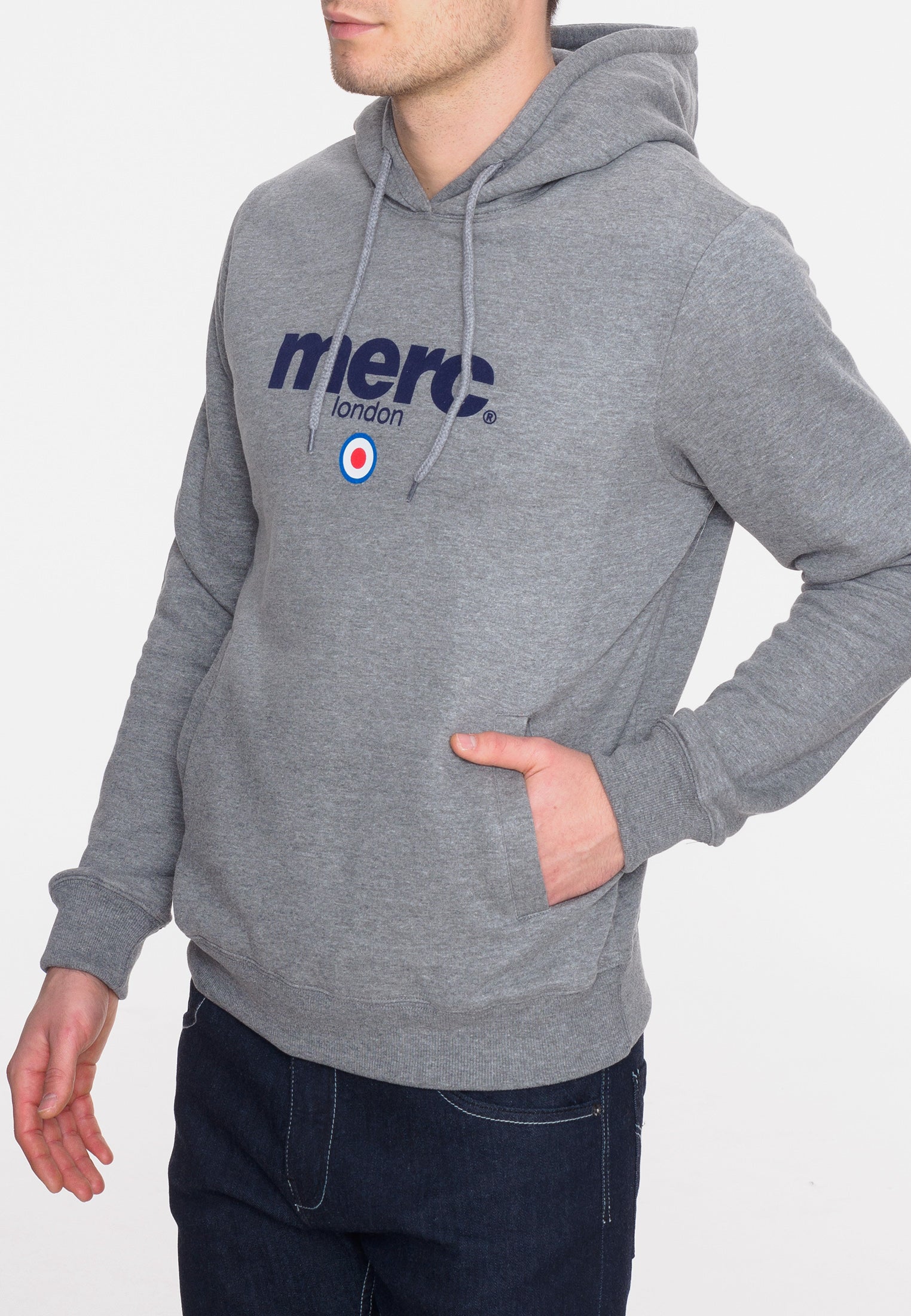 colour_Mineral Marl|Pill Hoodie Sweatshirt - Merc London