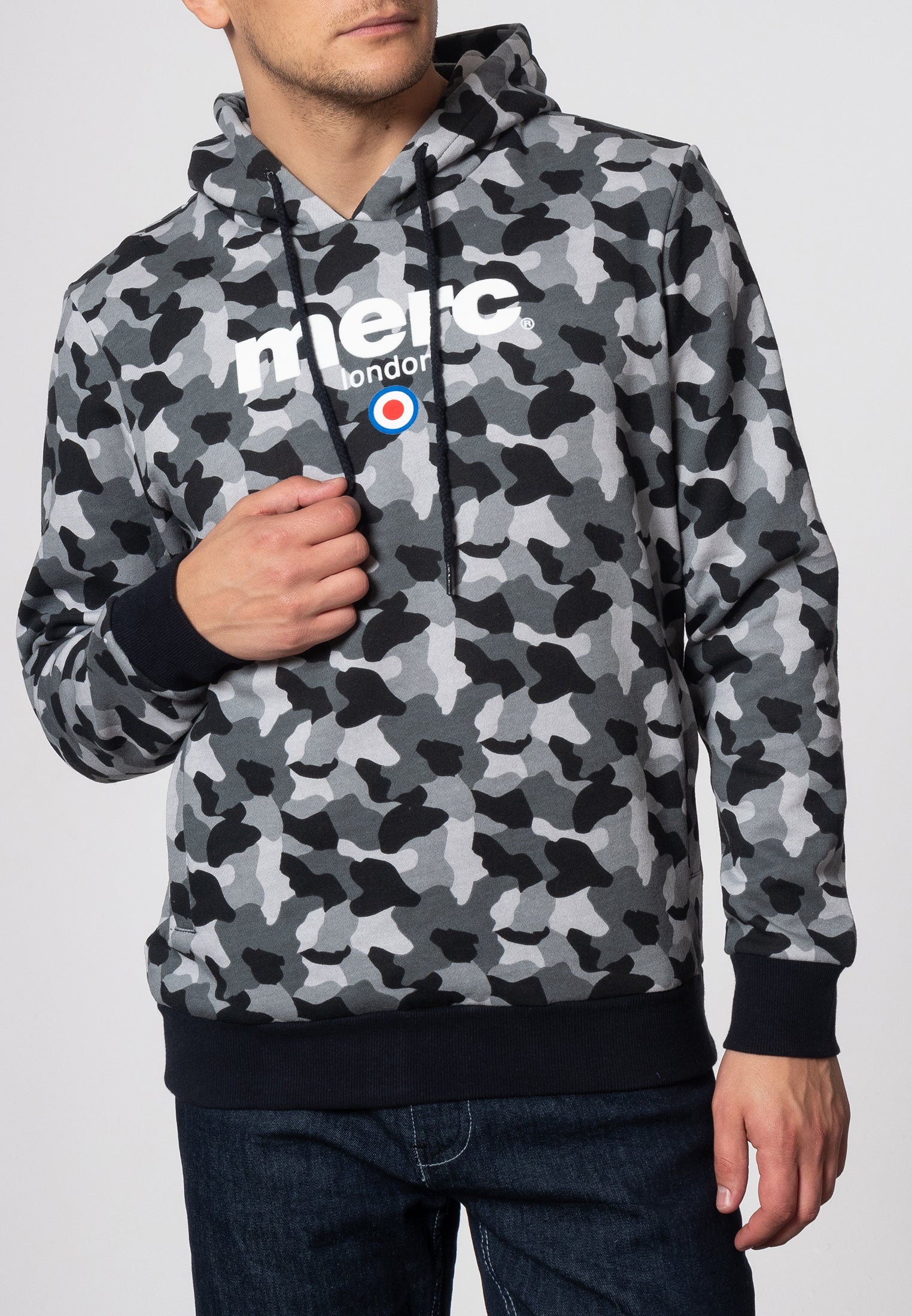 colour_Dark Grey|Pill Hoodie Sweatshirt - Merc London