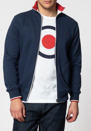 colour_Navy|Truman Track Top - Merc London