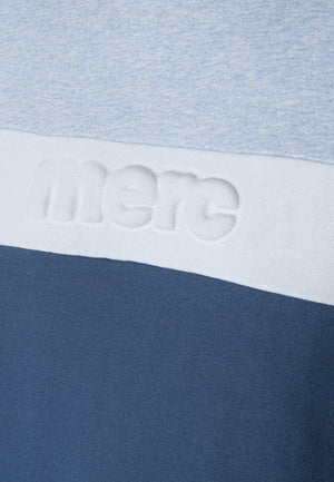 colour_Vintage Blue|Rutland Colour Block Sweatshirt - Merc London