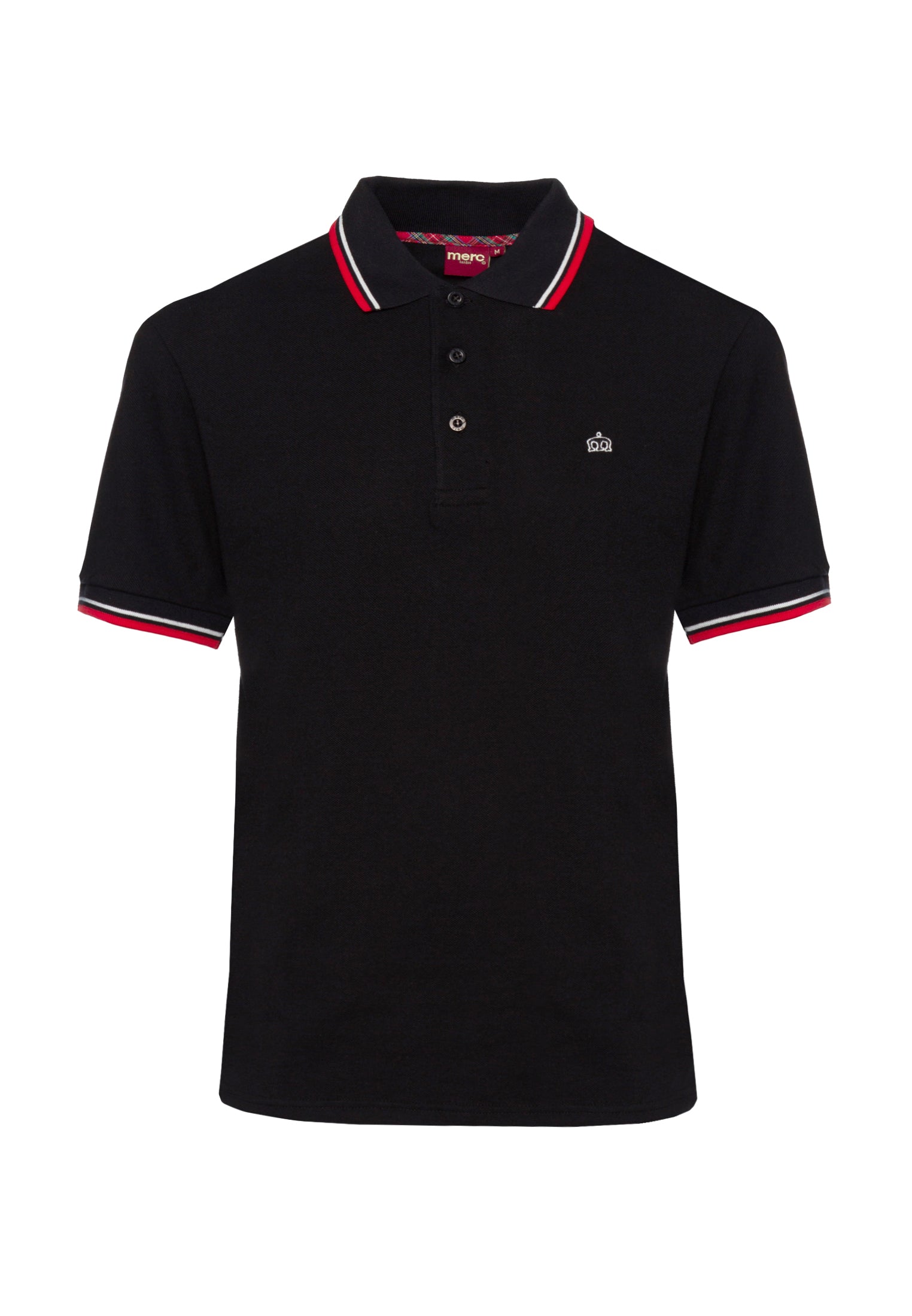 colour_Black|Card Polo Shirt - Merc London