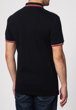 colour_Black|Card Polo Shirt - Merc London