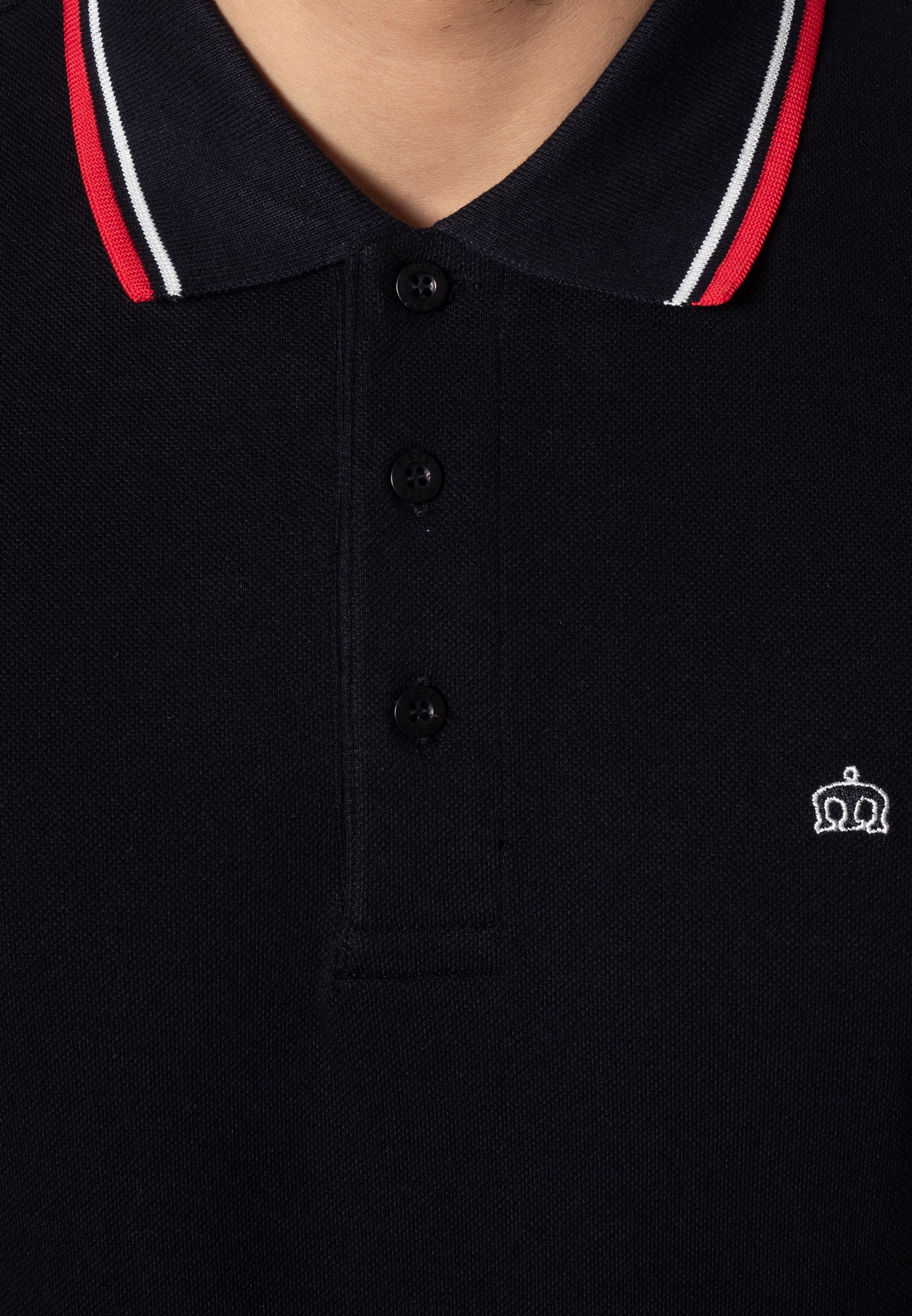 colour_Black|Card Polo Shirt - Merc London