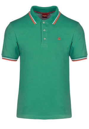 colour_Bright Green|Card Polo Shirt - Merc London