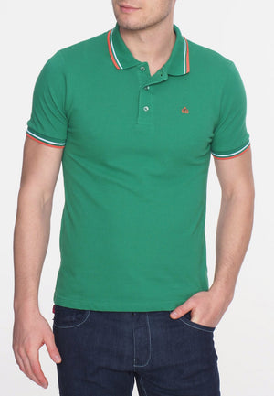 colour_Bright Green|Card Polo Shirt - Merc London