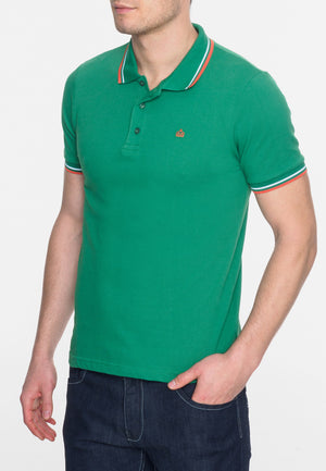 colour_Bright Green|Card Polo Shirt - Merc London