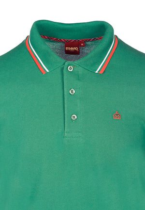 colour_Bright Green|Card Polo Shirt - Merc London