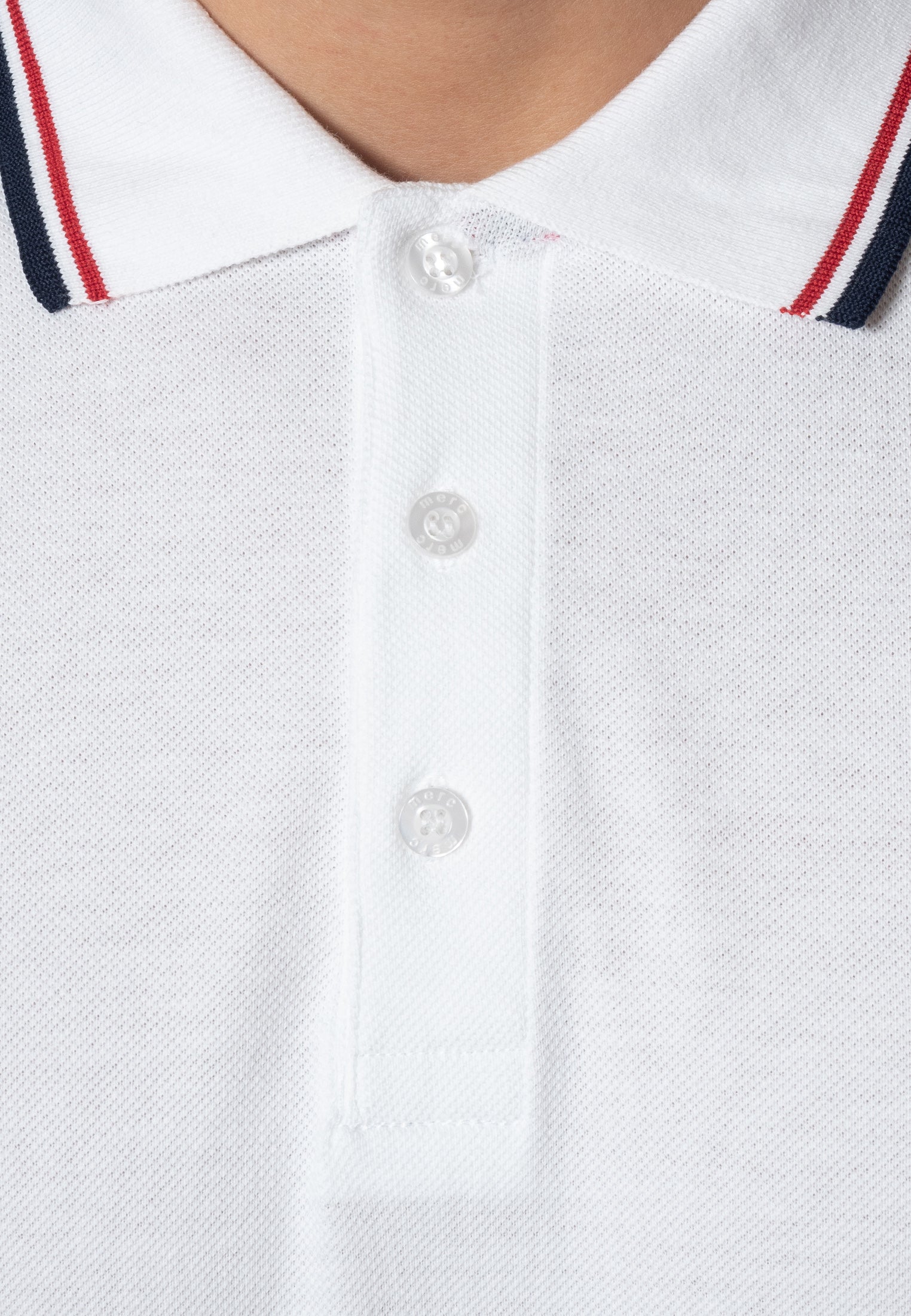colour_White & Blood Red|Card Polo Shirt - Merc London