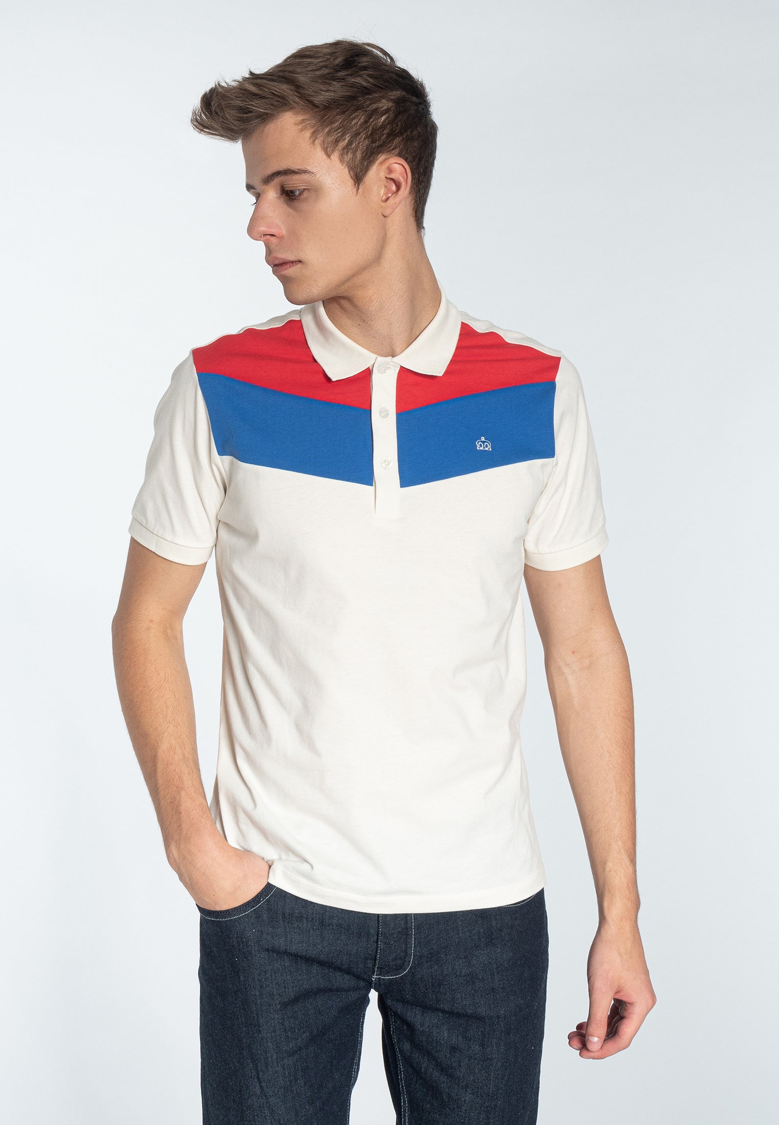colour_Off White|Clyde Polo Shirt - Merc London