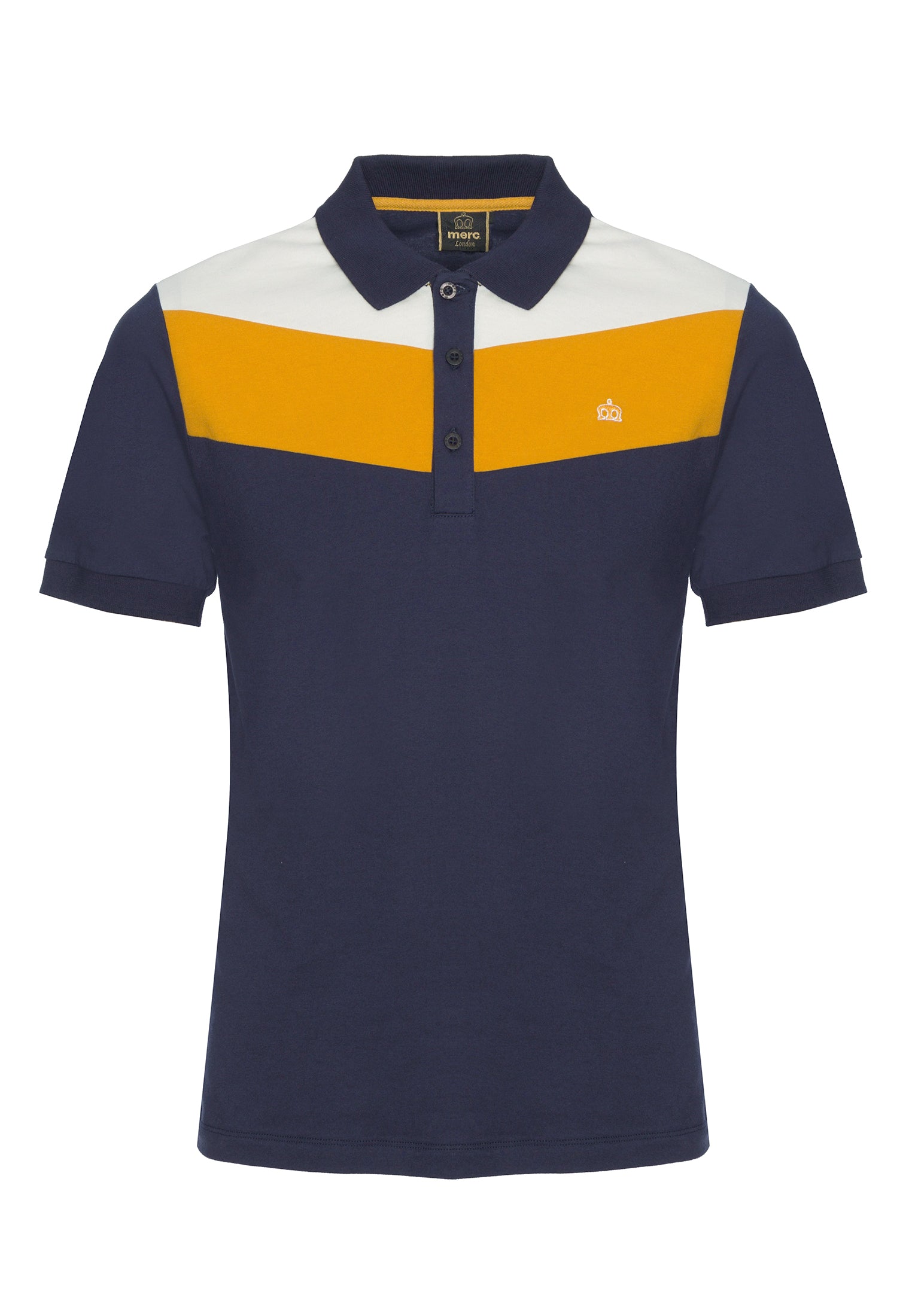 colour_Dark Navy|Clyde Polo Shirt - Merc London