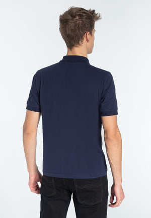 colour_Dark Navy|Clyde Polo Shirt - Merc London