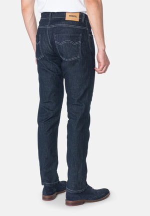colour_Dark Navy|Ashville Denim Jeans - Merc London