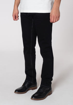 colour_Black|Ashville Denim Jeans - Merc London