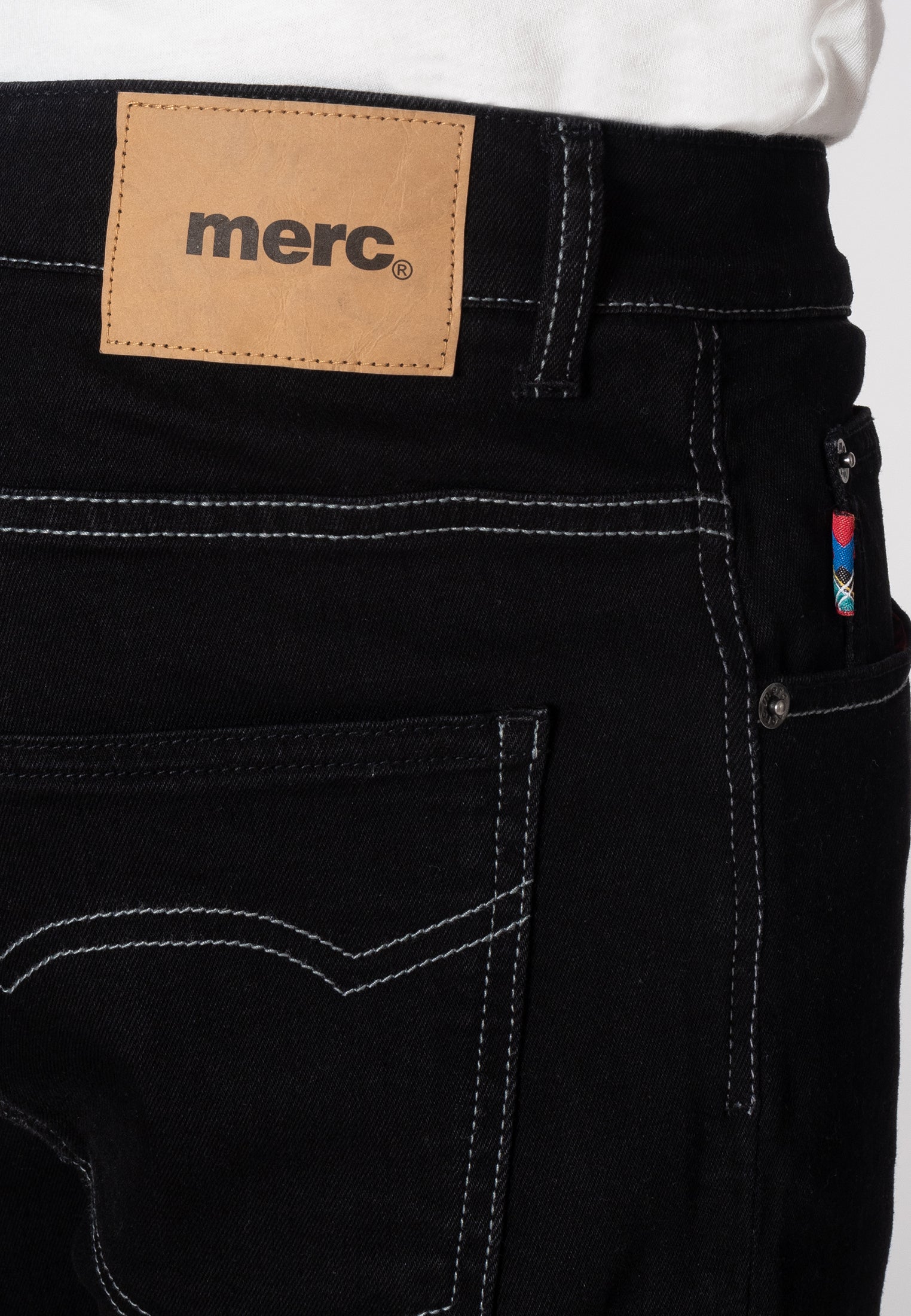 colour_Black|Ashville Denim Jeans - Merc London