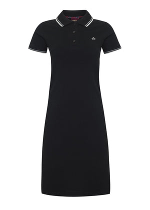 colour_Black|Kara Polo Dress - Merc London