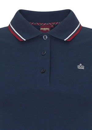 colour_Navy|Kara Polo Dress - Merc London