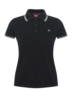 colour_Black|Rita Polo Shirt - Merc London