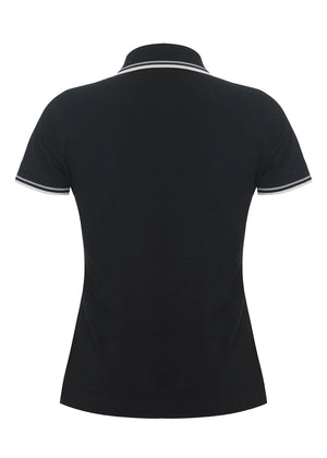 colour_Black|Rita Polo Shirt - Merc London