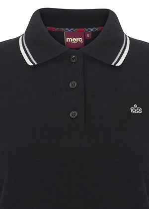 colour_Black|Rita Polo Shirt - Merc London