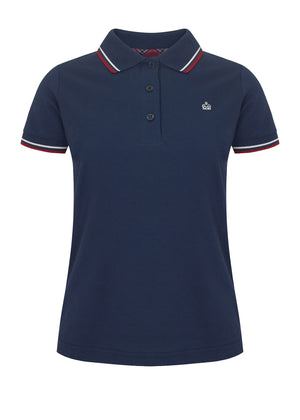 colour_Navy|Rita Polo Shirt - Merc London