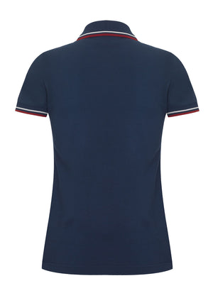 colour_Navy|Rita Polo Shirt - Merc London