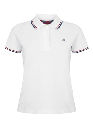 colour_White|Rita Polo Shirt - Merc London