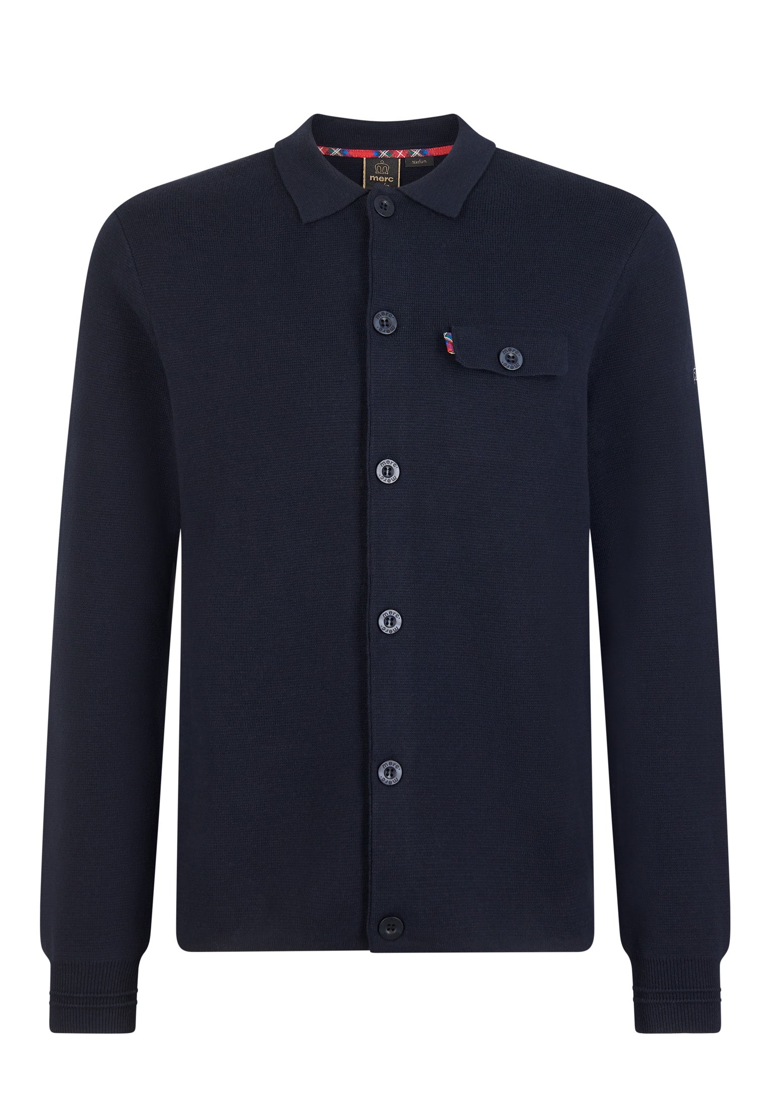 Colour_Dark Navy|Rathbone Milano Knitwear Mens Workshirt In Dark Navy