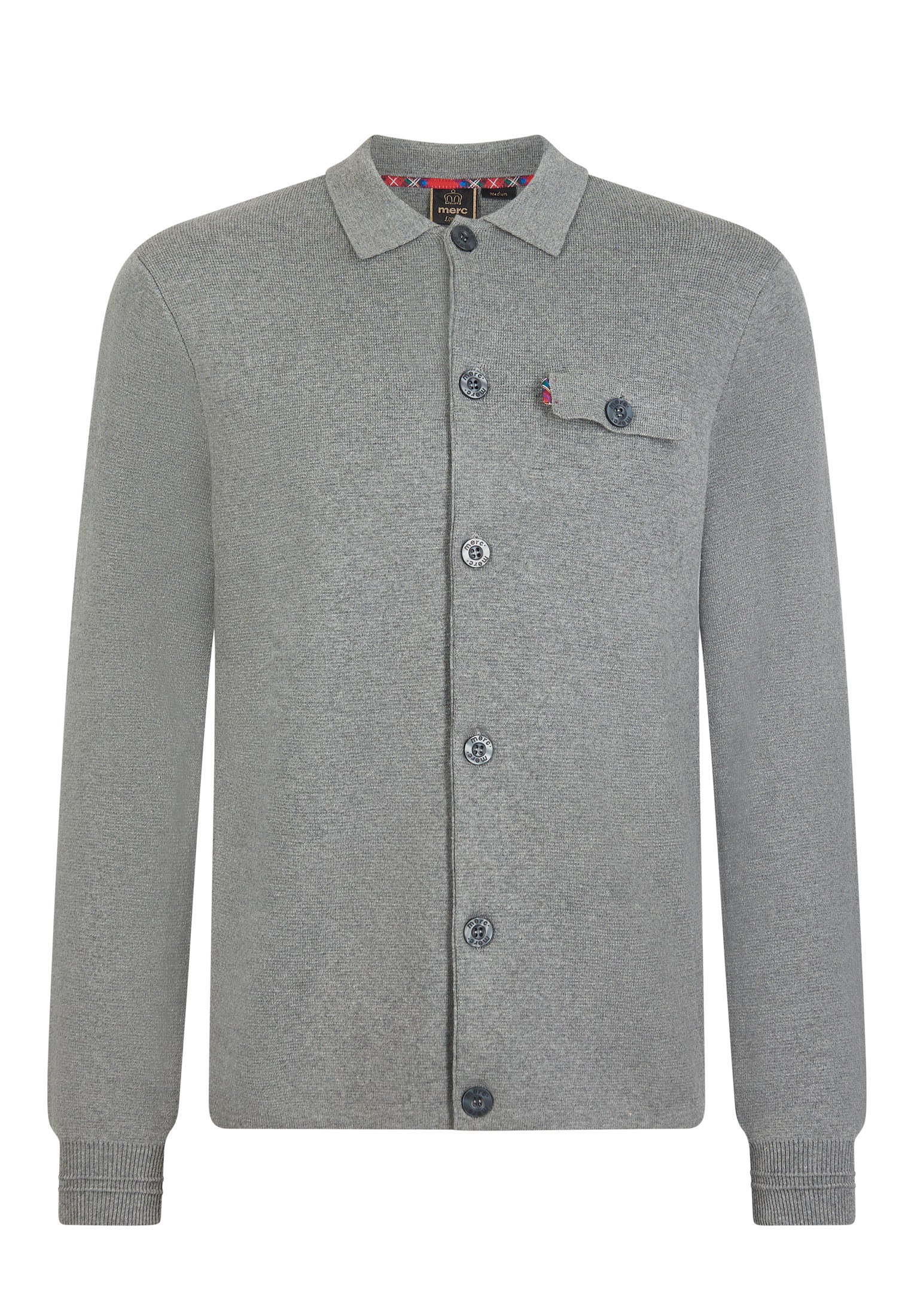 Colour_Mineral Marl|Rathbone Milano Knitwear Mens Workshirt In Grey