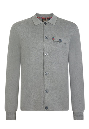 Colour_Mineral Marl|Rathbone Milano Knitwear Mens Workshirt In Grey