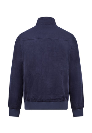 Colour_Navy|Highbury Corduroy Harrington Jacket In Navy