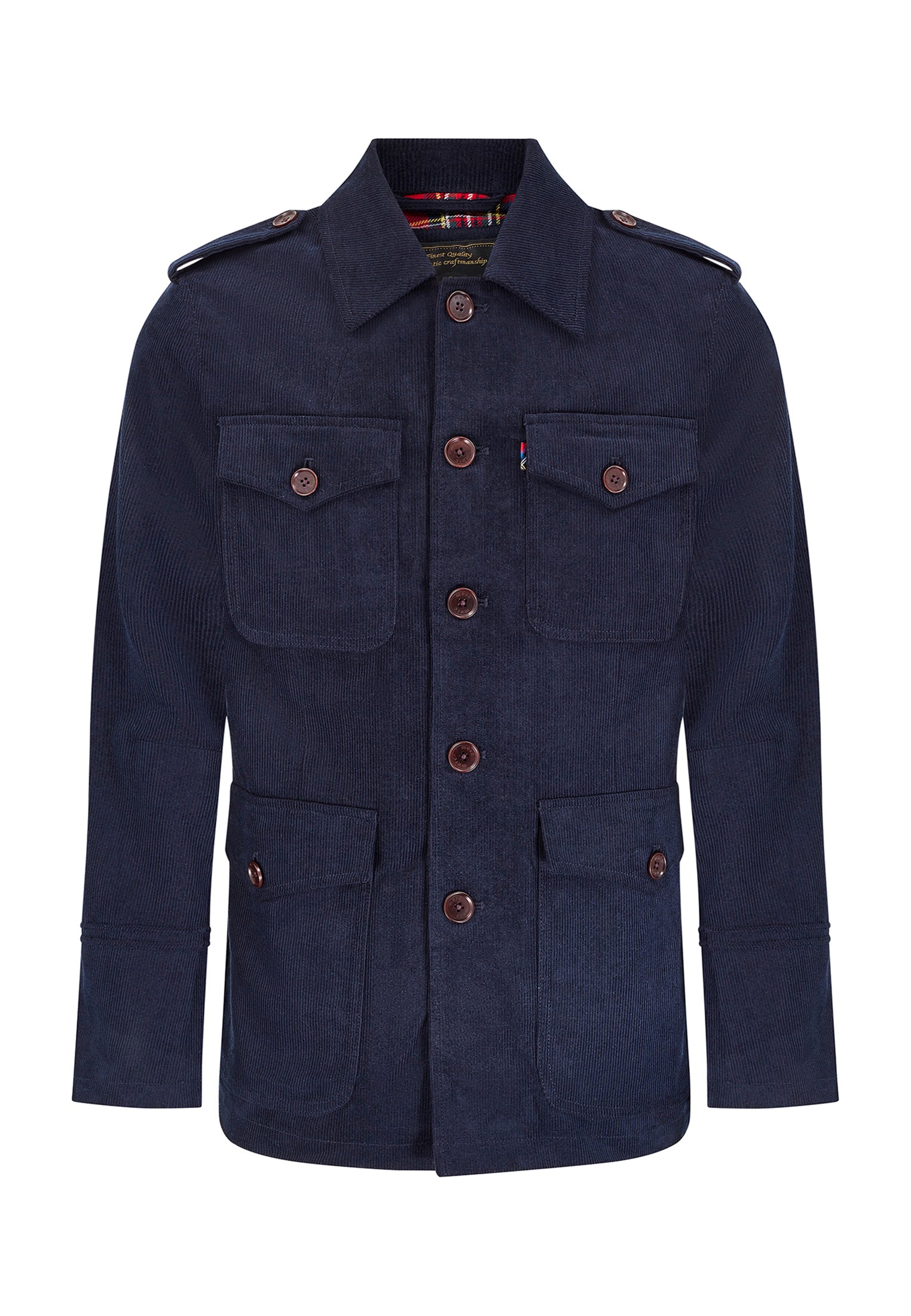 colour_Navy|Field Jacket with 4 Pockets