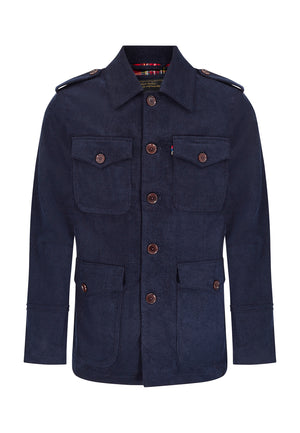 colour_Navy|Field Jacket with 4 Pockets
