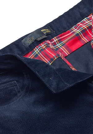 colour_Navy|Corduroy Trousers