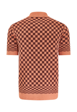 colour_Sunset|Knitted Polo Shirt