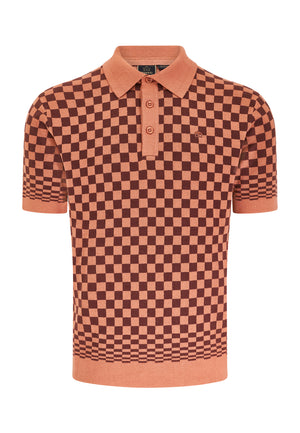 colour_Sunset|Knitted Polo Shirt