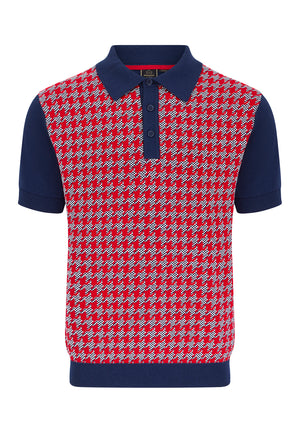 colour_Dark Blue|Knitted Polo Shirt
