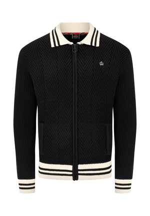 colour_Black|Zipped Cardigan