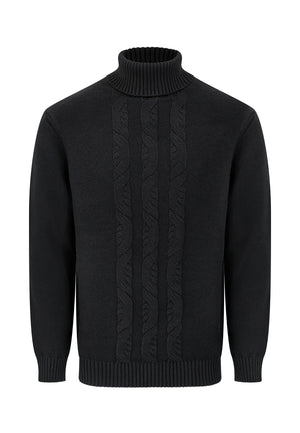 colour_Black|High Neck Jumper