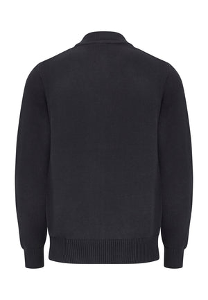 colour_Black|Checkered Black Cardigan
